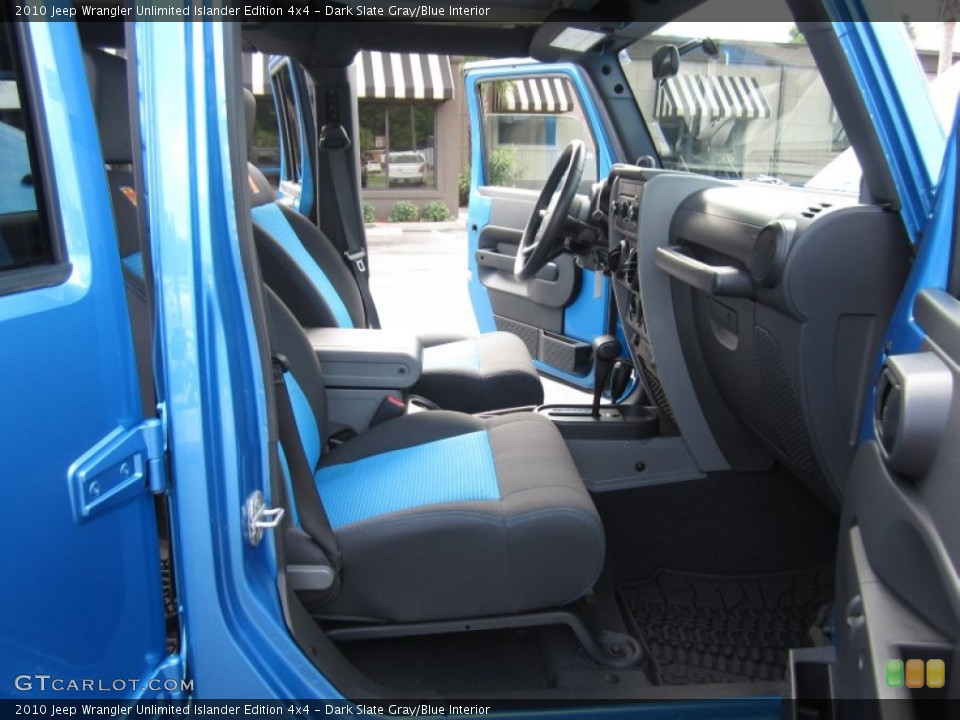 Dark Slate Gray/Blue Interior Photo for the 2010 Jeep Wrangler Unlimited Islander Edition 4x4 #67082335