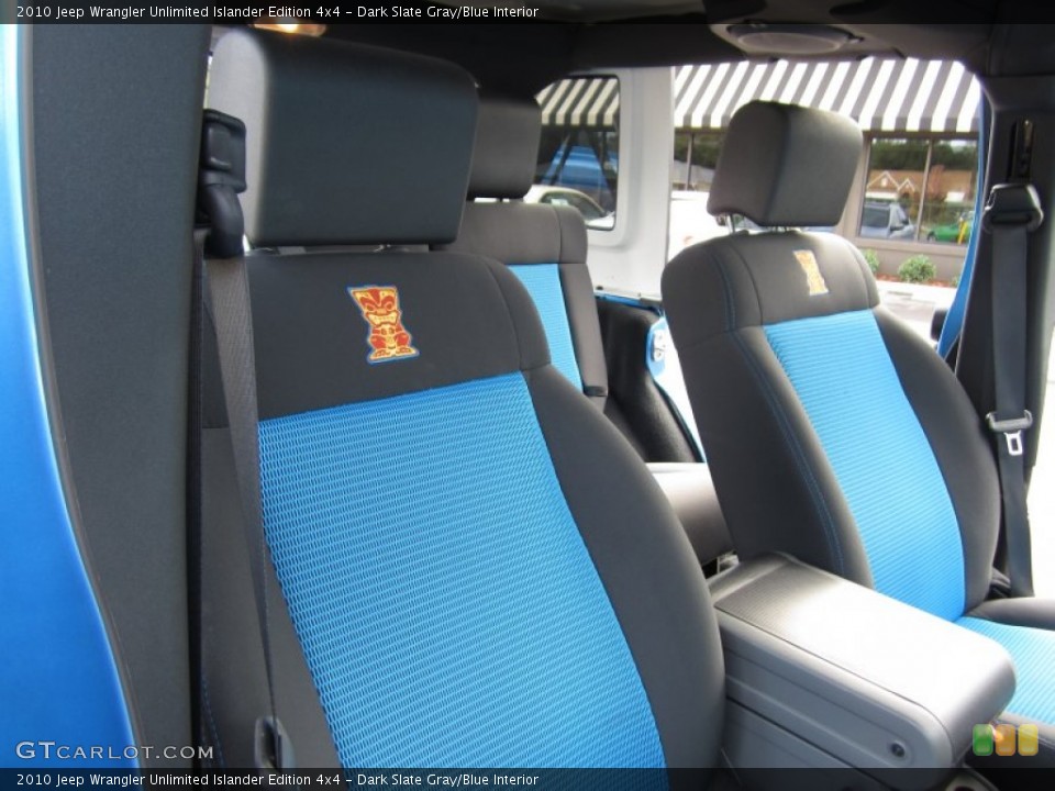 Dark Slate Gray/Blue Interior Photo for the 2010 Jeep Wrangler Unlimited Islander Edition 4x4 #67082344