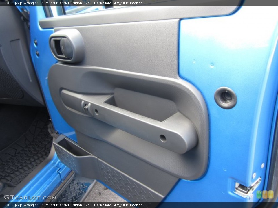 Dark Slate Gray/Blue Interior Door Panel for the 2010 Jeep Wrangler Unlimited Islander Edition 4x4 #67082353