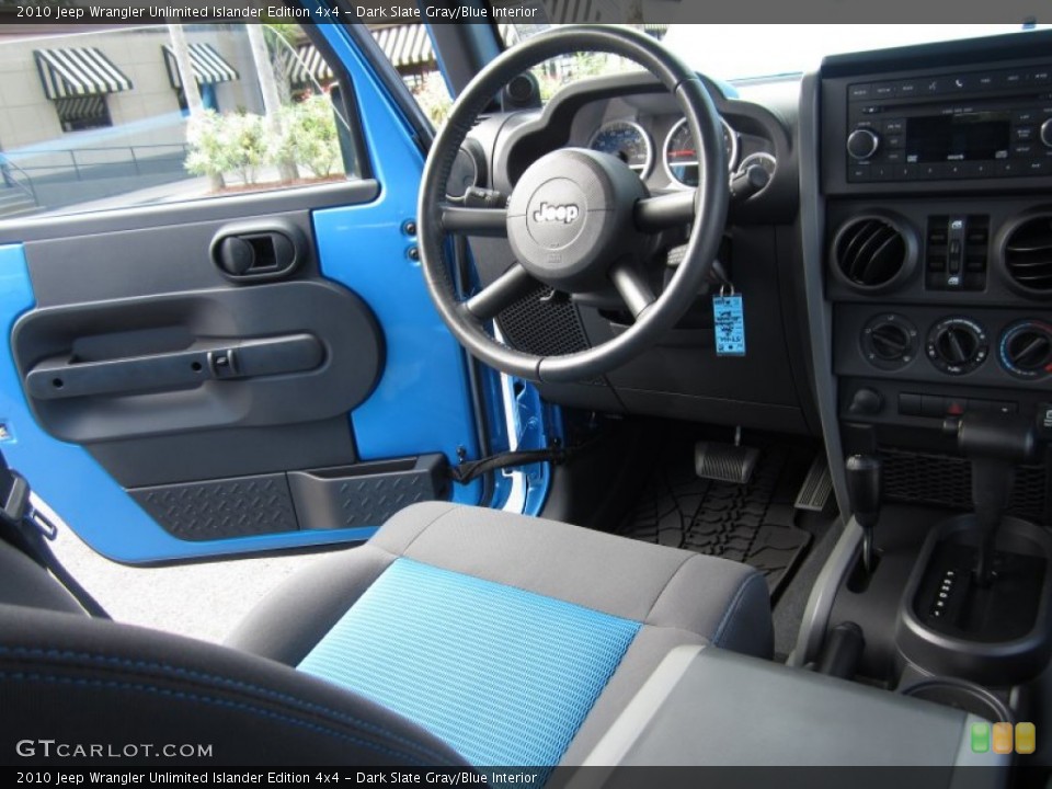 Dark Slate Gray/Blue Interior Photo for the 2010 Jeep Wrangler Unlimited Islander Edition 4x4 #67082383