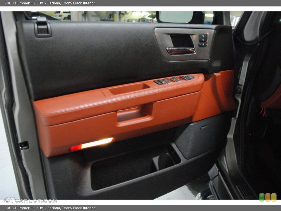 Sedona/Ebony Black Interior Door Panel for the 2008 Hummer H2 SUV #67082797