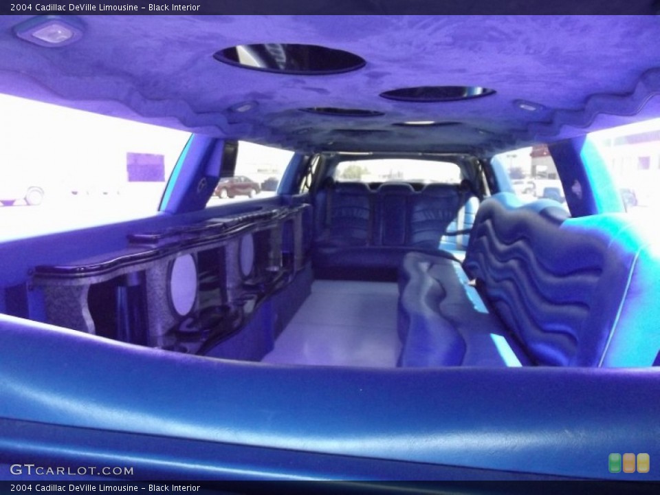 Black Interior Rear Seat for the 2004 Cadillac DeVille Limousine #67086847