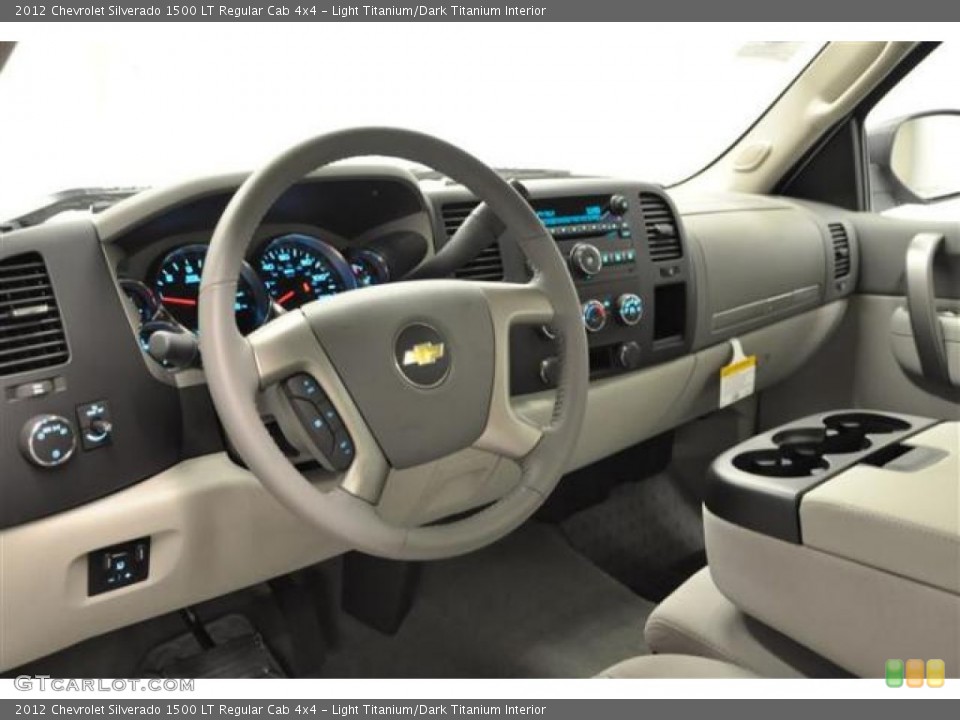 Light Titanium/Dark Titanium Interior Dashboard for the 2012 Chevrolet Silverado 1500 LT Regular Cab 4x4 #67087189
