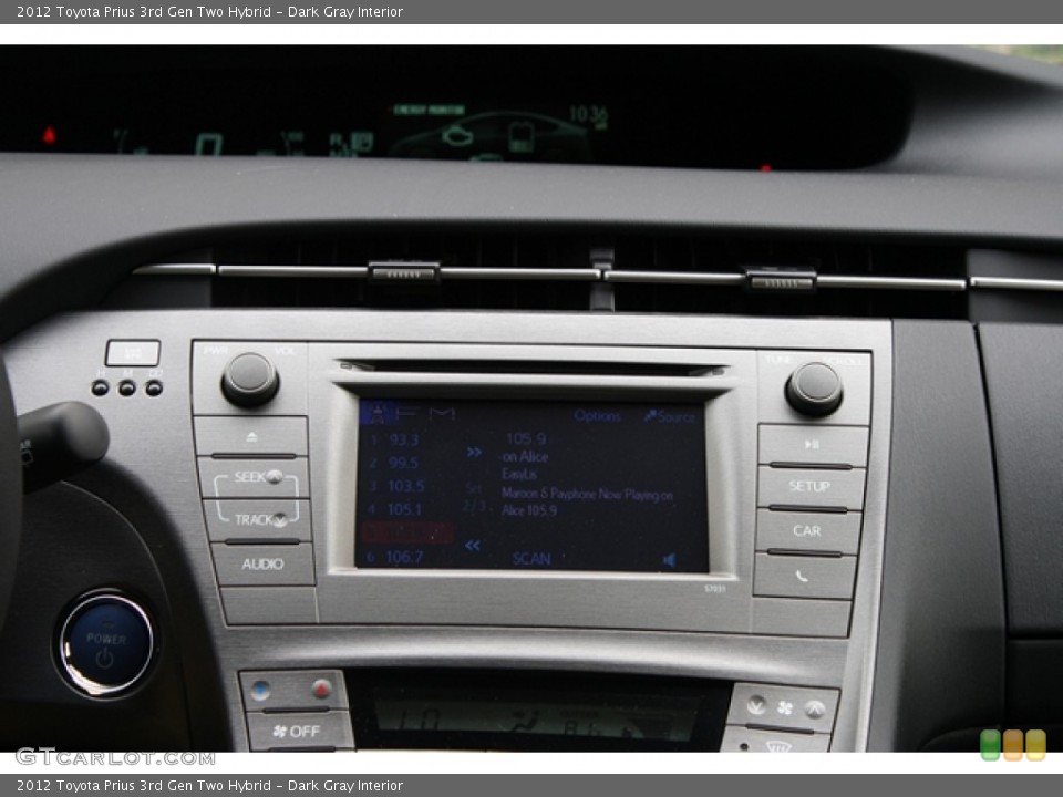 Dark Gray Interior Navigation for the 2012 Toyota Prius 3rd Gen Two Hybrid #67087615