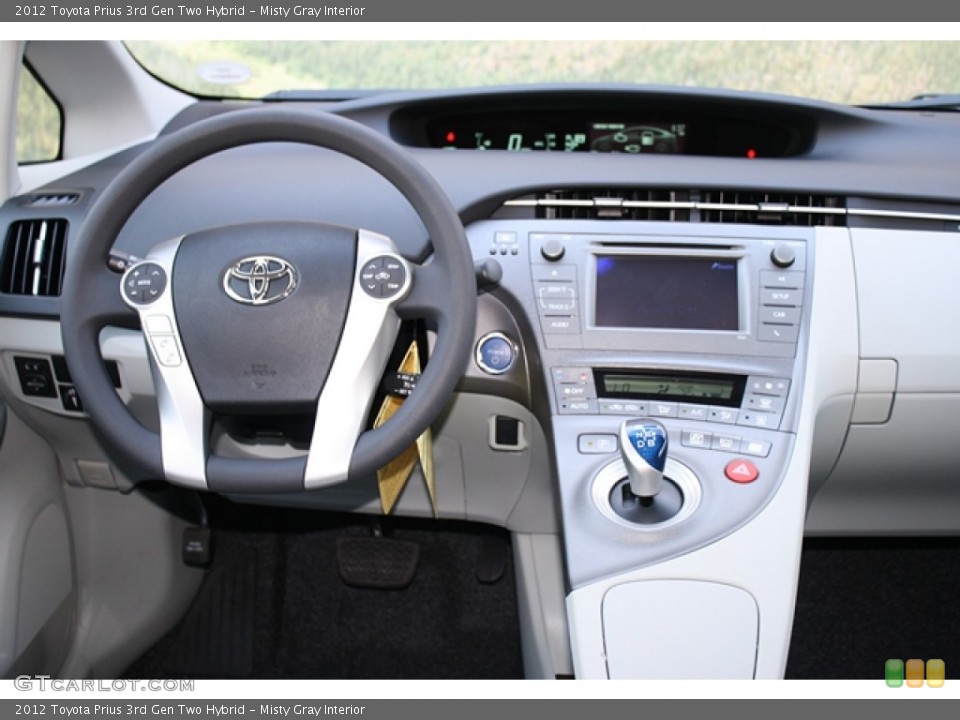 Misty Gray Interior Dashboard for the 2012 Toyota Prius 3rd Gen Two Hybrid #67087711