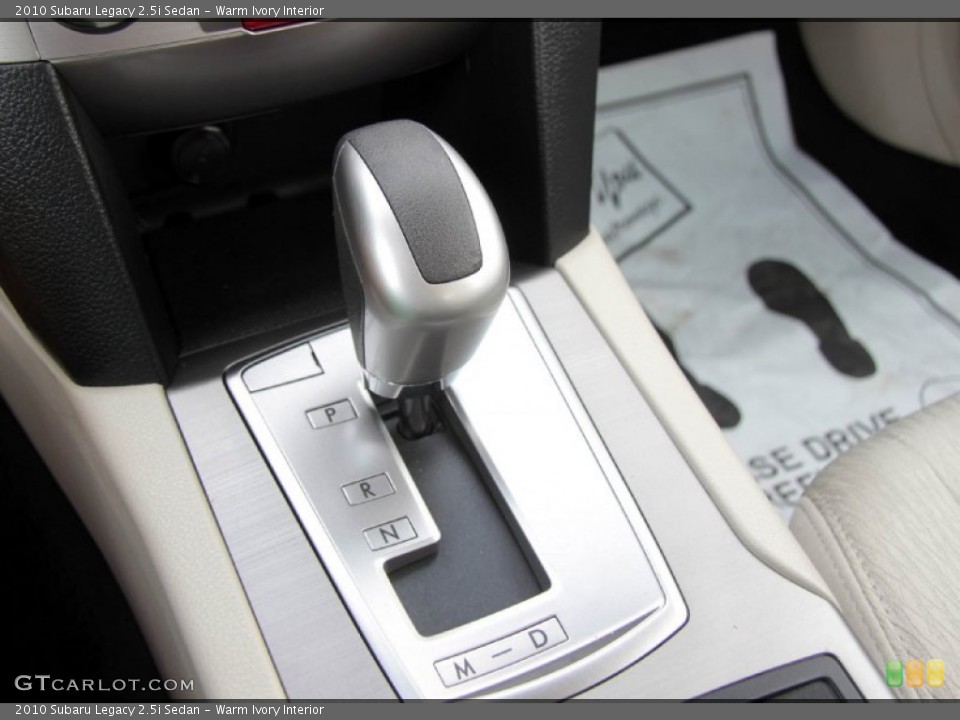 Warm Ivory Interior Transmission for the 2010 Subaru Legacy 2.5i Sedan #67088323