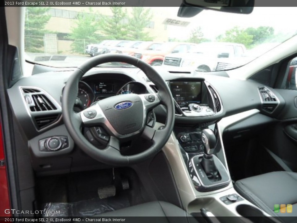 Charcoal Black Interior Dashboard for the 2013 Ford Escape SEL 2.0L EcoBoost 4WD #67095523