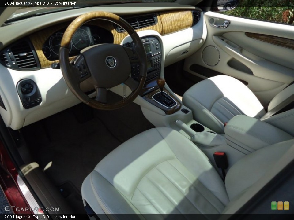 Ivory 2004 Jaguar X-Type Interiors