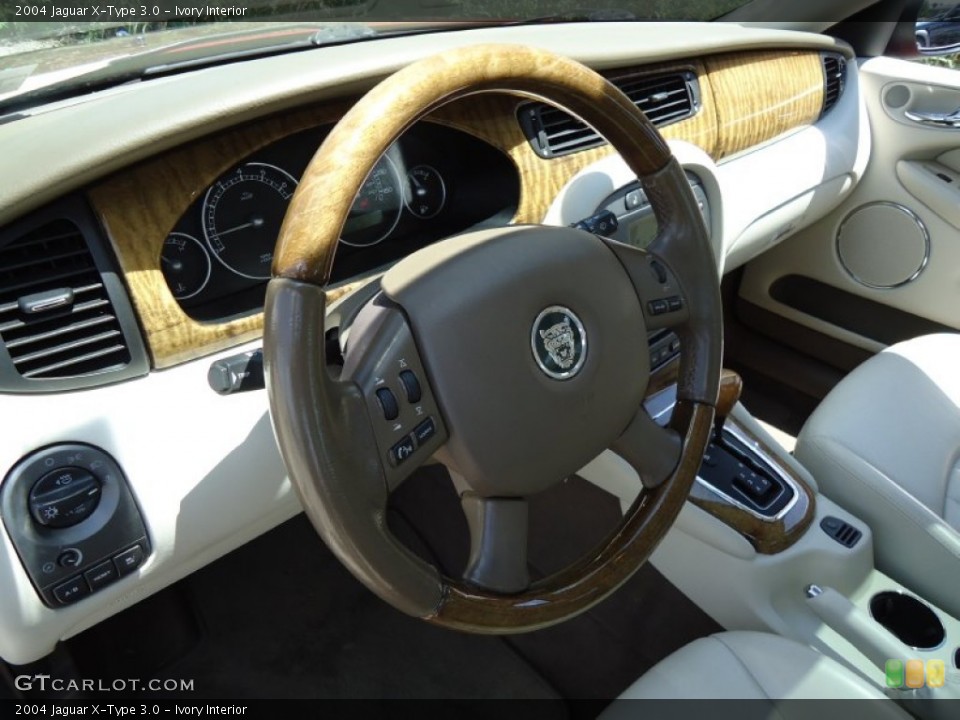 Ivory Interior Steering Wheel for the 2004 Jaguar X-Type 3.0 #67102347
