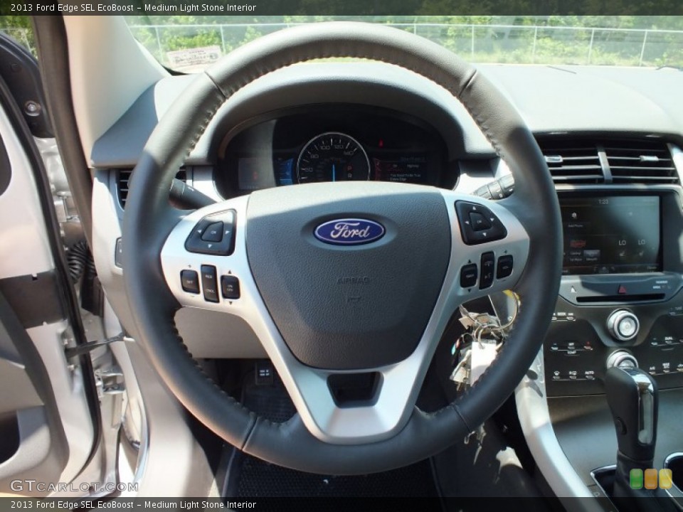 Medium Light Stone Interior Steering Wheel for the 2013 Ford Edge SEL EcoBoost #67106360