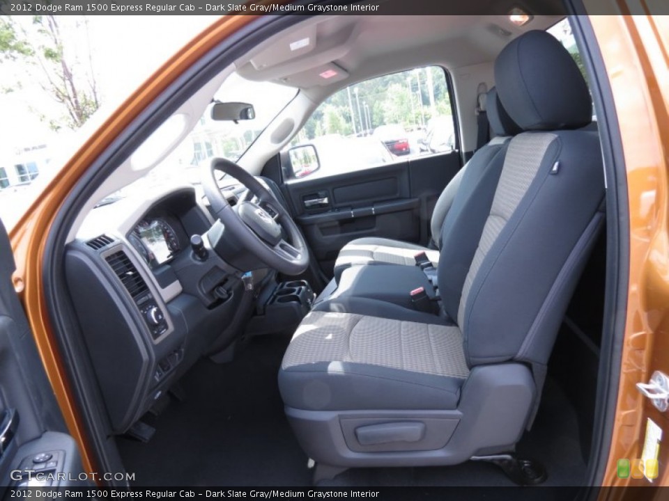 Dark Slate Gray/Medium Graystone Interior Photo for the 2012 Dodge Ram 1500 Express Regular Cab #67107031