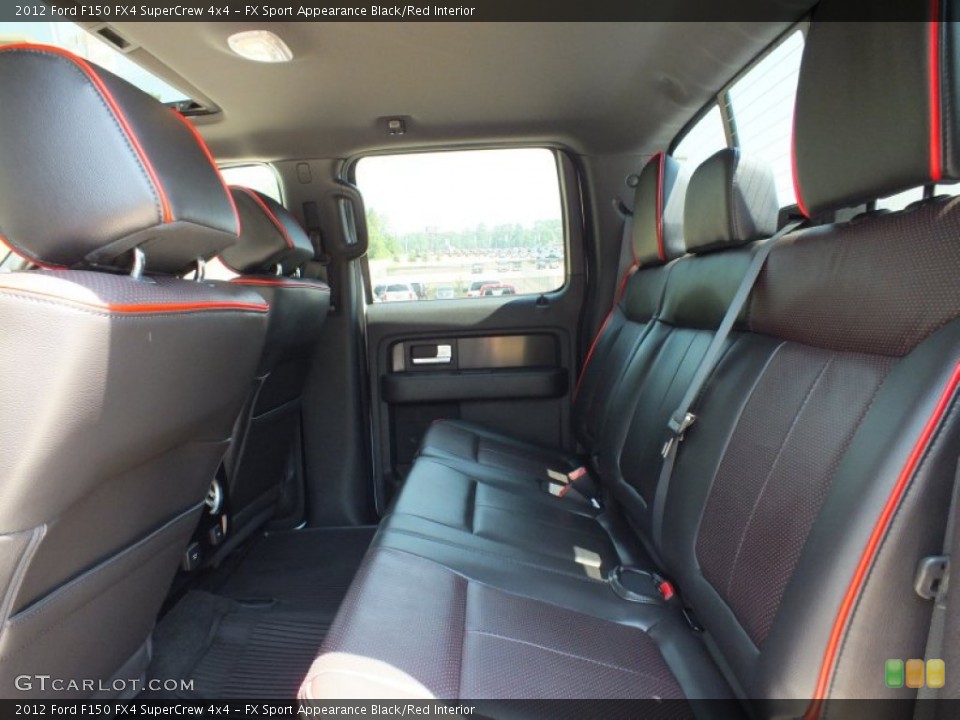 FX Sport Appearance Black/Red Interior Photo for the 2012 Ford F150 FX4 SuperCrew 4x4 #67107632