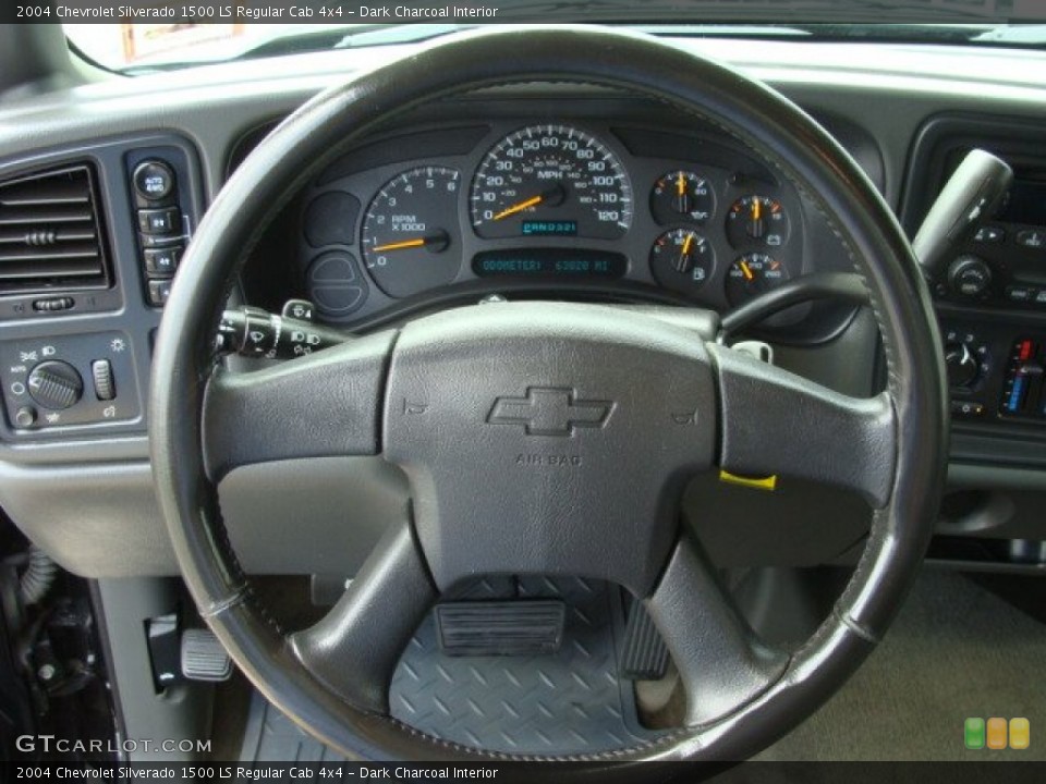 Dark Charcoal Interior Steering Wheel for the 2004 Chevrolet Silverado 1500 LS Regular Cab 4x4 #67108055