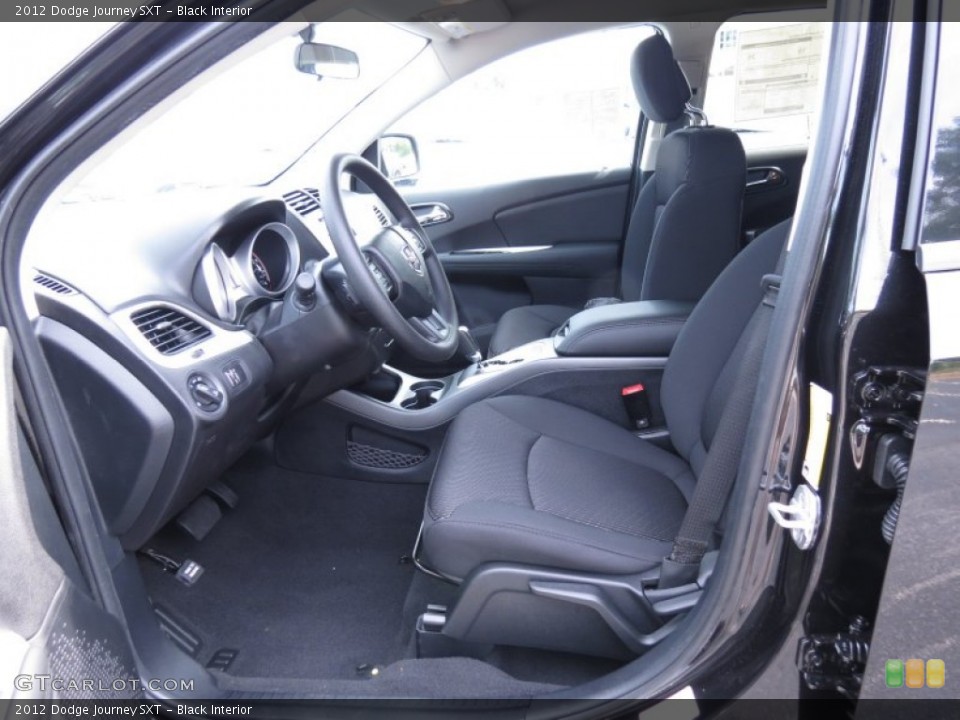 Black Interior Front Seat for the 2012 Dodge Journey SXT #67108649