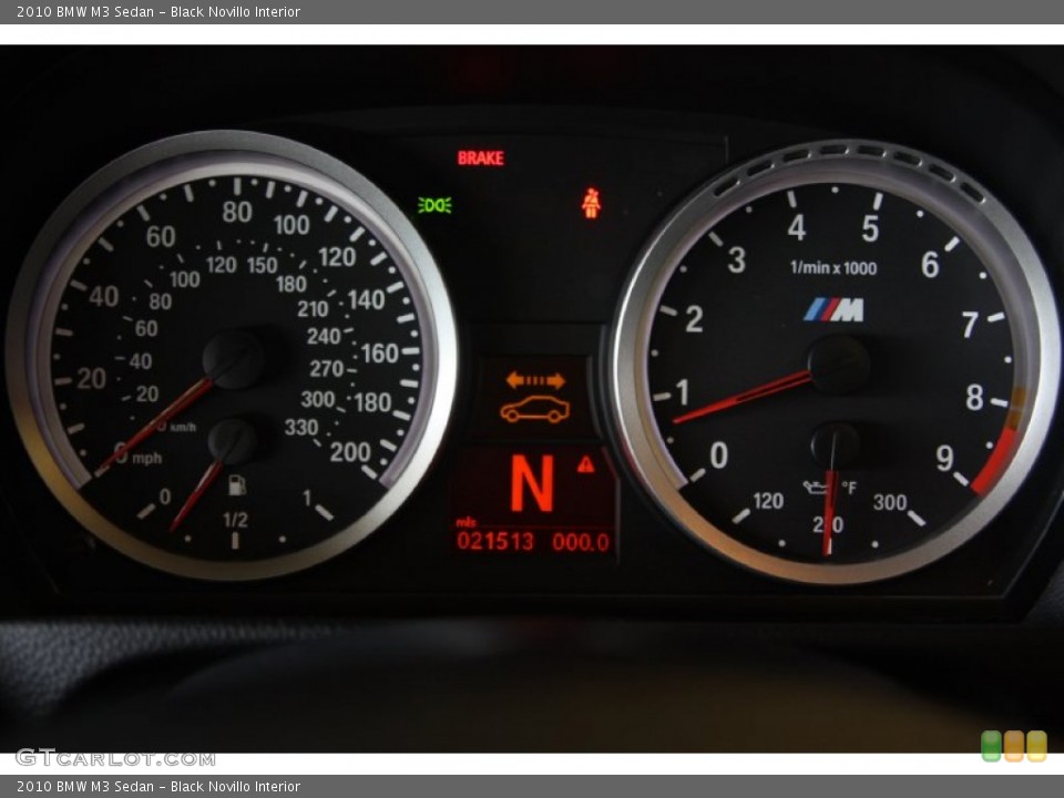 Black Novillo Interior Gauges for the 2010 BMW M3 Sedan #67114550