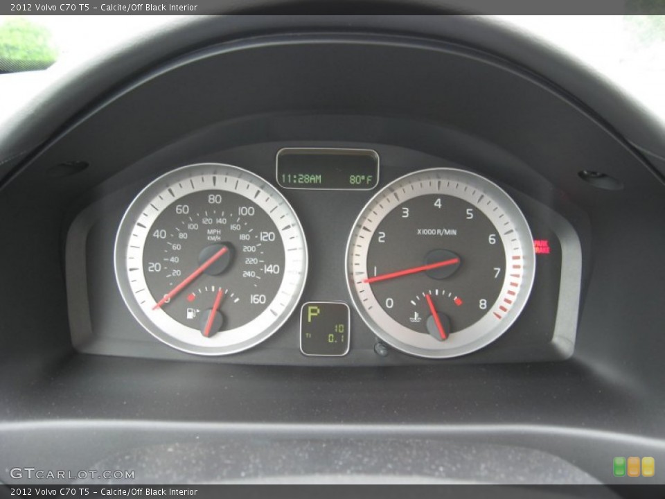 Calcite/Off Black Interior Gauges for the 2012 Volvo C70 T5 #67116260