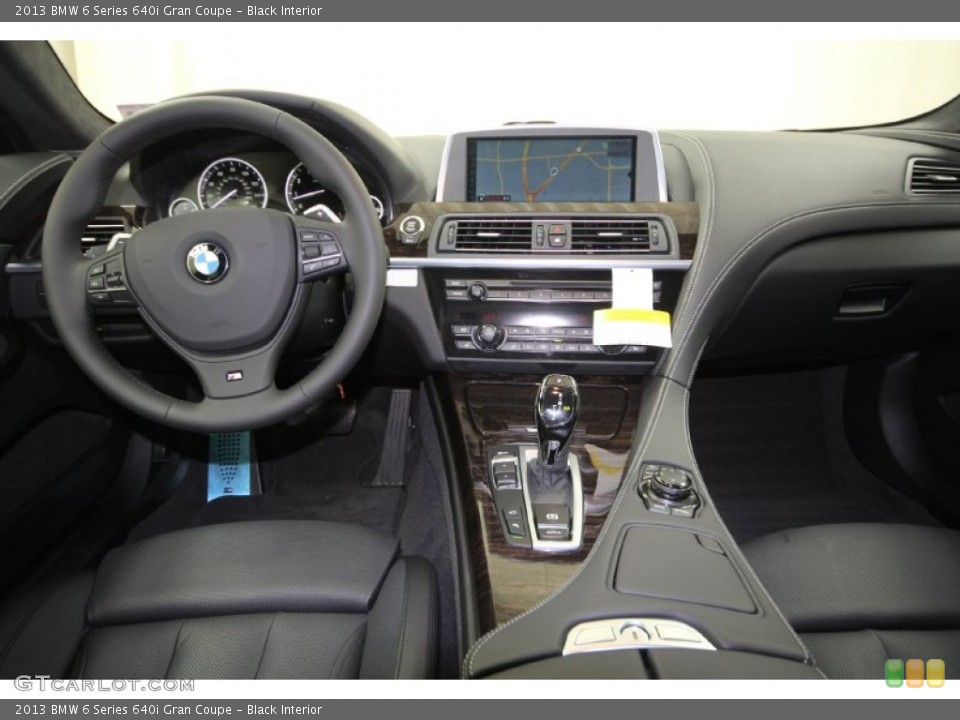 Black Interior Dashboard for the 2013 BMW 6 Series 640i Gran Coupe #67117112