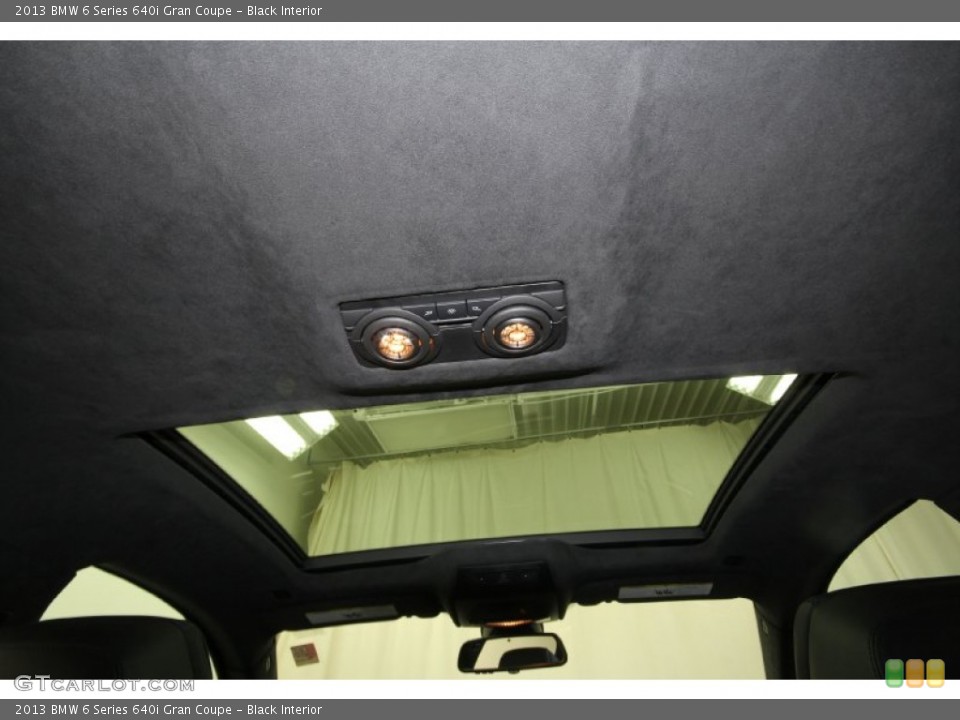Black Interior Sunroof for the 2013 BMW 6 Series 640i Gran Coupe #67117193