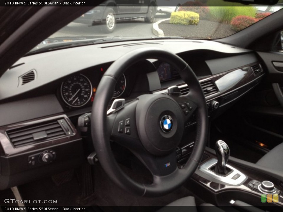 Black Interior Steering Wheel for the 2010 BMW 5 Series 550i Sedan #67119179
