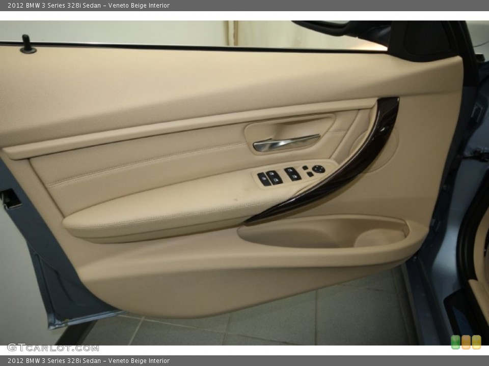 Veneto Beige Interior Door Panel for the 2012 BMW 3 Series 328i Sedan #67119749