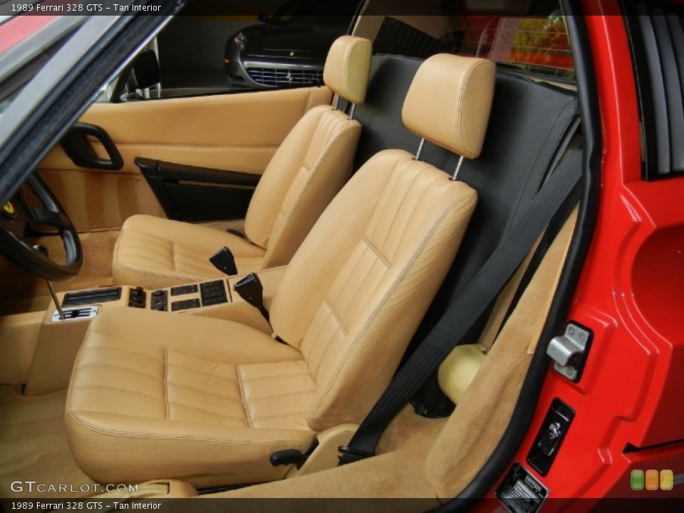 Tan Interior Front Seat for the 1989 Ferrari 328 GTS #67120451