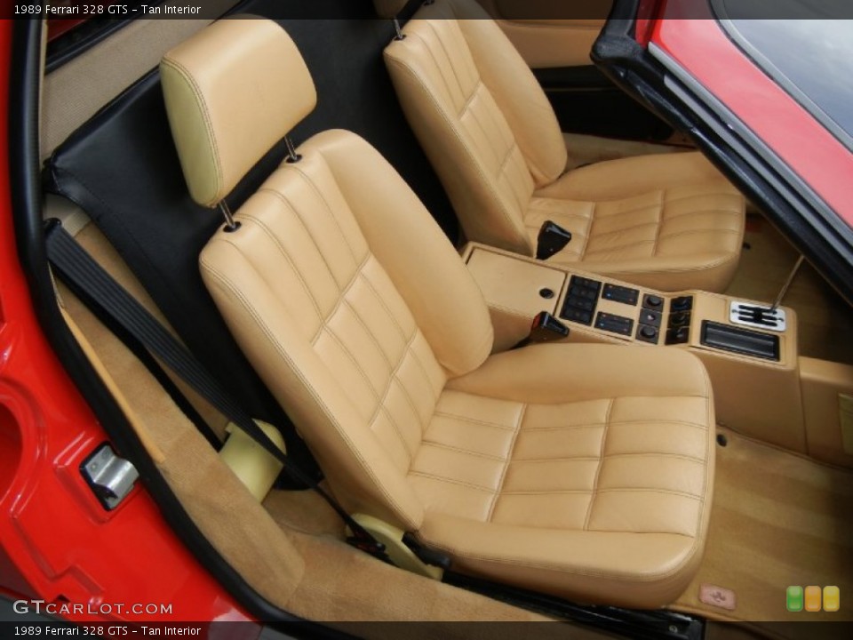 Tan Interior Front Seat for the 1989 Ferrari 328 GTS #67120466
