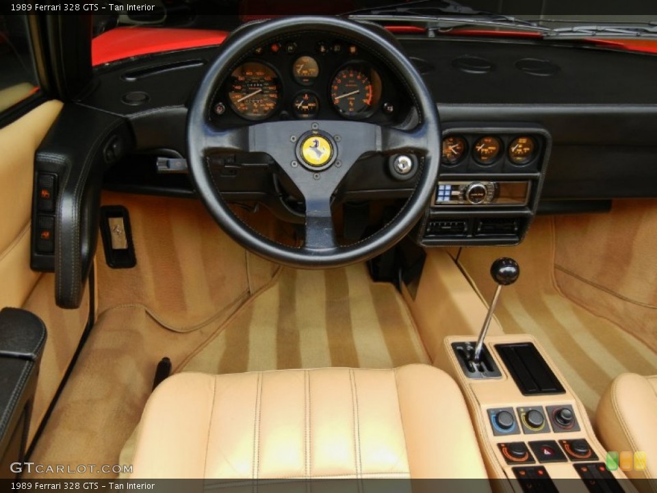 Tan Interior Dashboard for the 1989 Ferrari 328 GTS #67120496