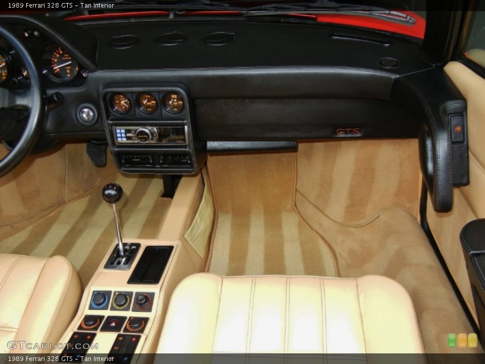 Tan Interior Dashboard for the 1989 Ferrari 328 GTS #67120505