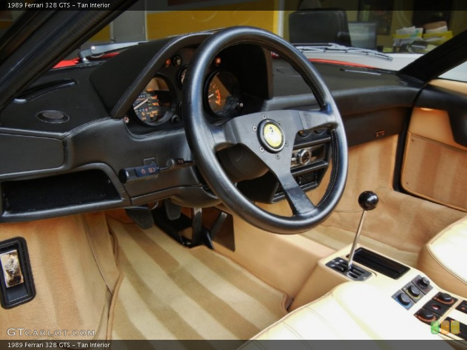 Tan Interior Photo for the 1989 Ferrari 328 GTS #67120525