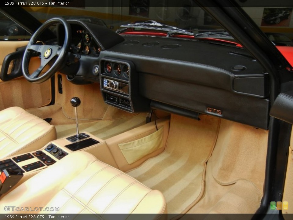 Tan Interior Dashboard for the 1989 Ferrari 328 GTS #67120535