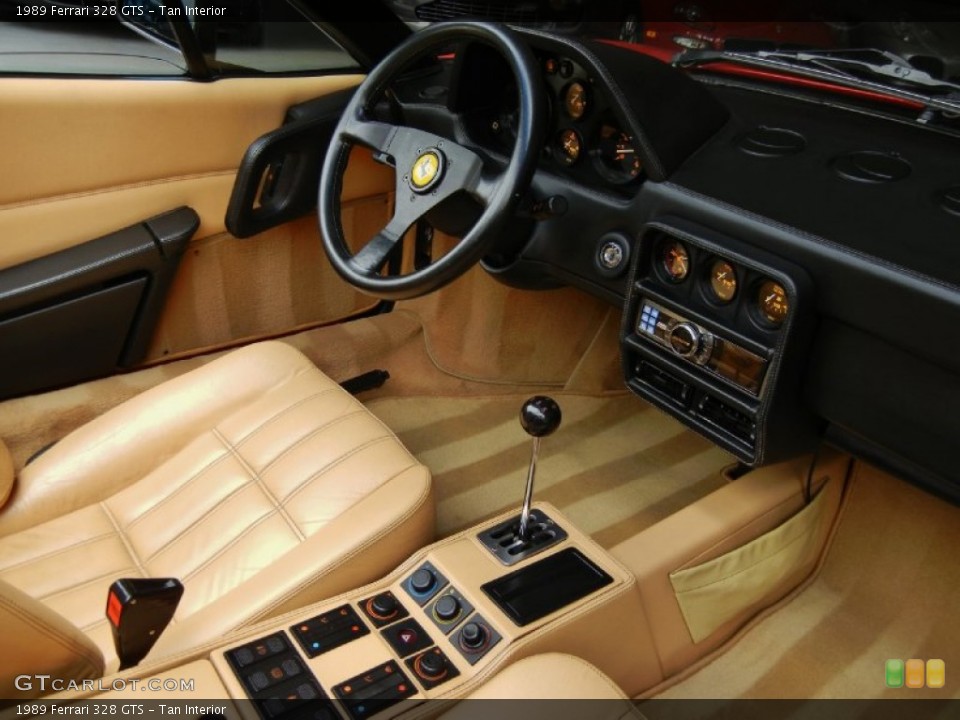 Tan Interior Photo for the 1989 Ferrari 328 GTS #67120544