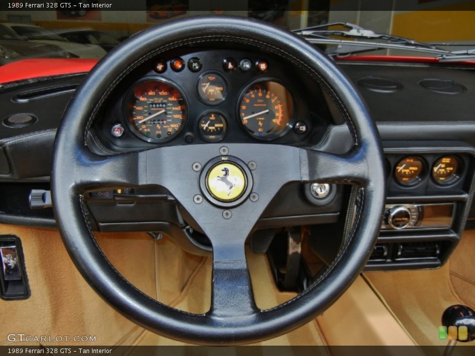 Tan Interior Steering Wheel for the 1989 Ferrari 328 GTS #67120554