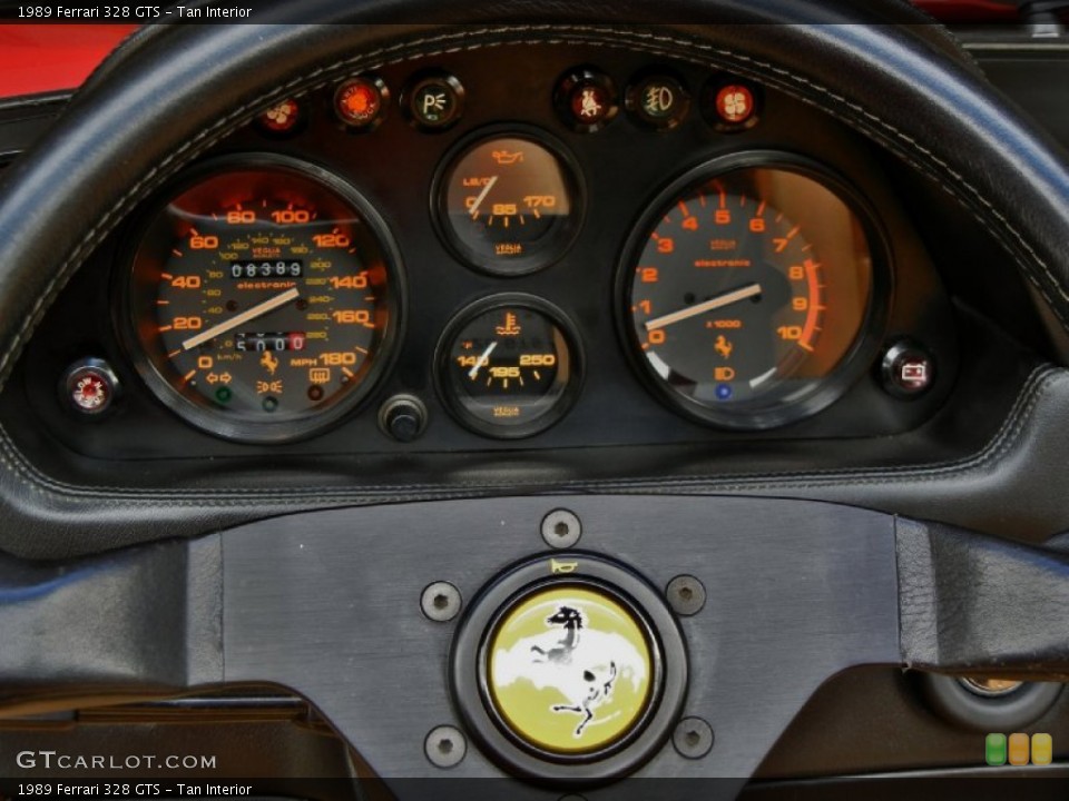 Tan Interior Gauges for the 1989 Ferrari 328 GTS #67120565