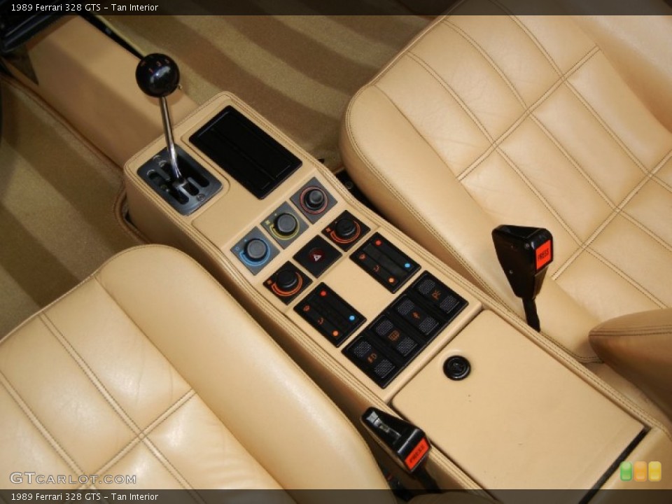 Tan Interior Controls for the 1989 Ferrari 328 GTS #67120601
