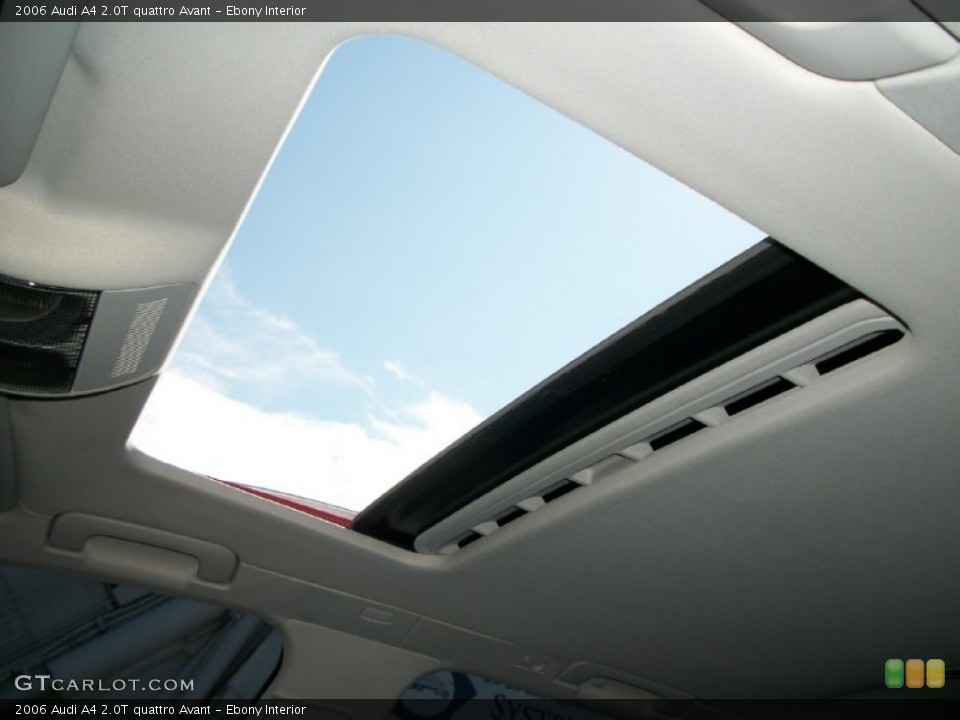 Ebony Interior Sunroof for the 2006 Audi A4 2.0T quattro Avant #67120970