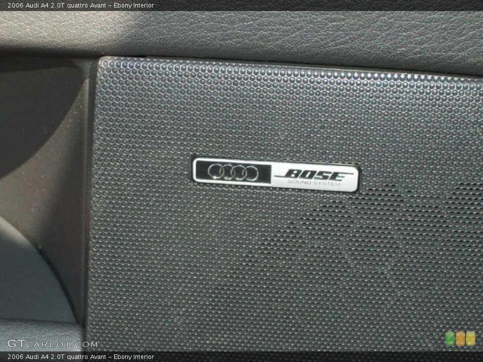 Ebony Interior Audio System for the 2006 Audi A4 2.0T quattro Avant #67120979