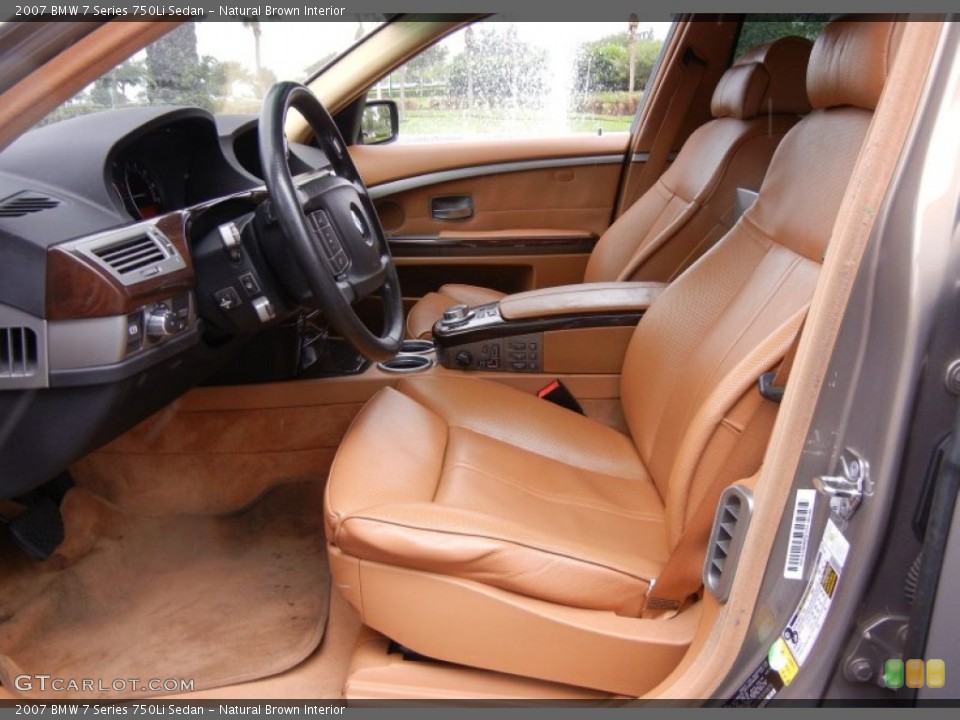 Natural Brown Interior Photo for the 2007 BMW 7 Series 750Li Sedan #67121894