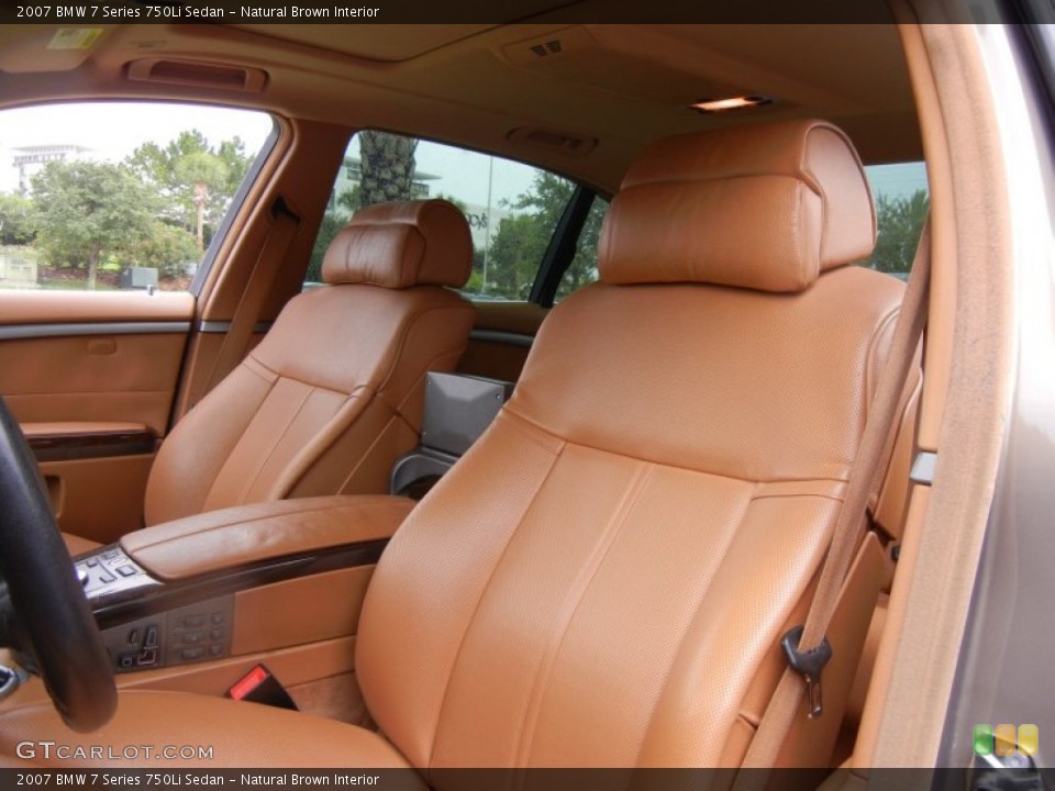 Natural Brown Interior Photo for the 2007 BMW 7 Series 750Li Sedan #67121906