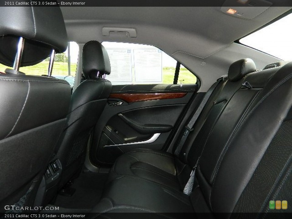 Ebony Interior Rear Seat for the 2011 Cadillac CTS 3.0 Sedan #67125173