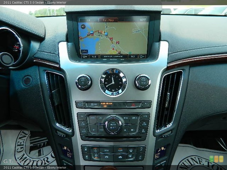 Ebony Interior Navigation for the 2011 Cadillac CTS 3.0 Sedan #67125194