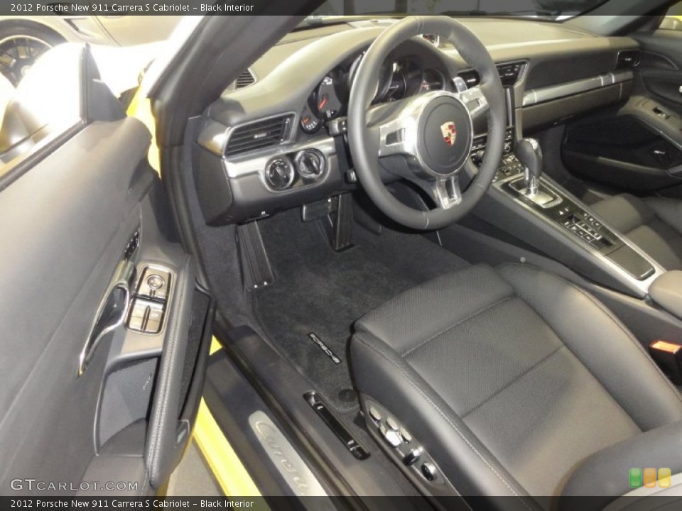 Black Interior Photo for the 2012 Porsche New 911 Carrera S Cabriolet #67125302
