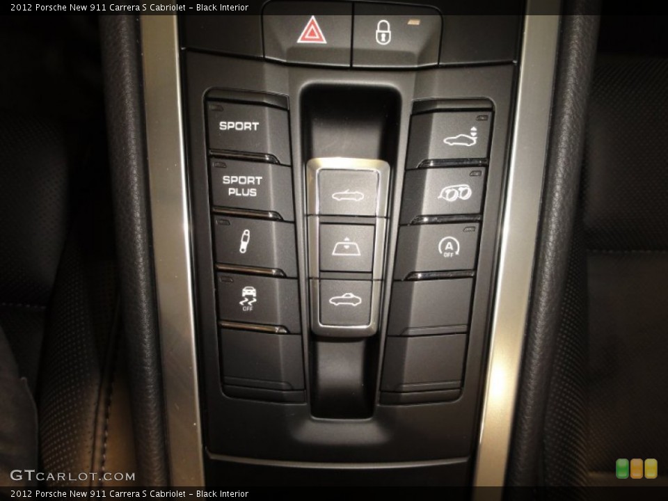 Black Interior Controls for the 2012 Porsche New 911 Carrera S Cabriolet #67125485