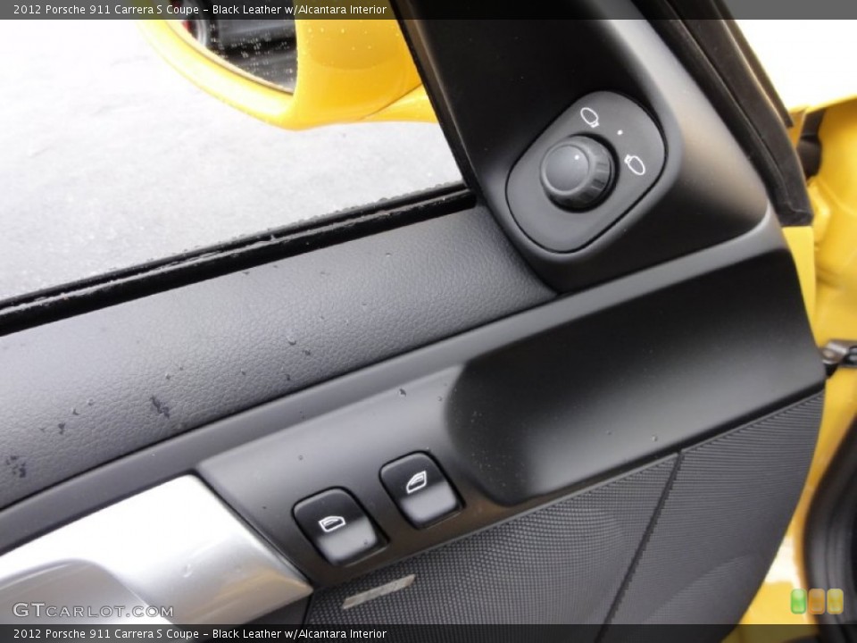 Black Leather w/Alcantara Interior Controls for the 2012 Porsche 911 Carrera S Coupe #67125644