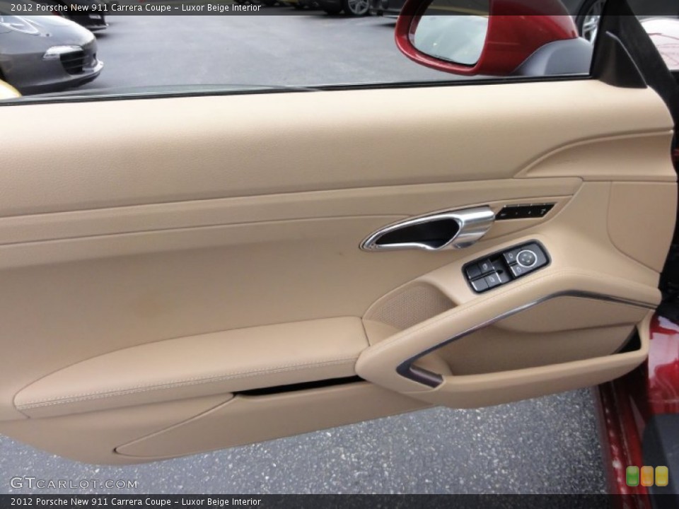 Luxor Beige Interior Door Panel for the 2012 Porsche New 911 Carrera Coupe #67125920