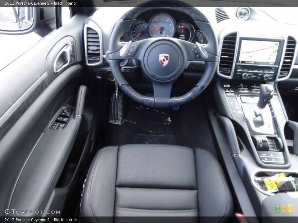 Black Interior Steering Wheel for the 2012 Porsche Cayenne S #67126349