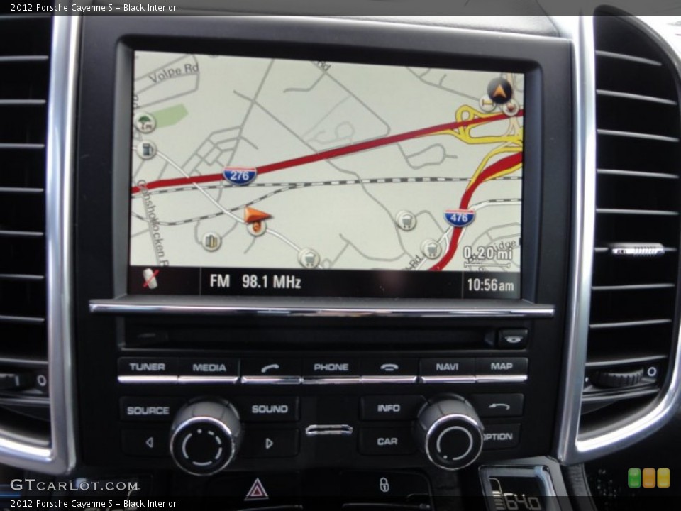 Black Interior Navigation for the 2012 Porsche Cayenne S #67126394