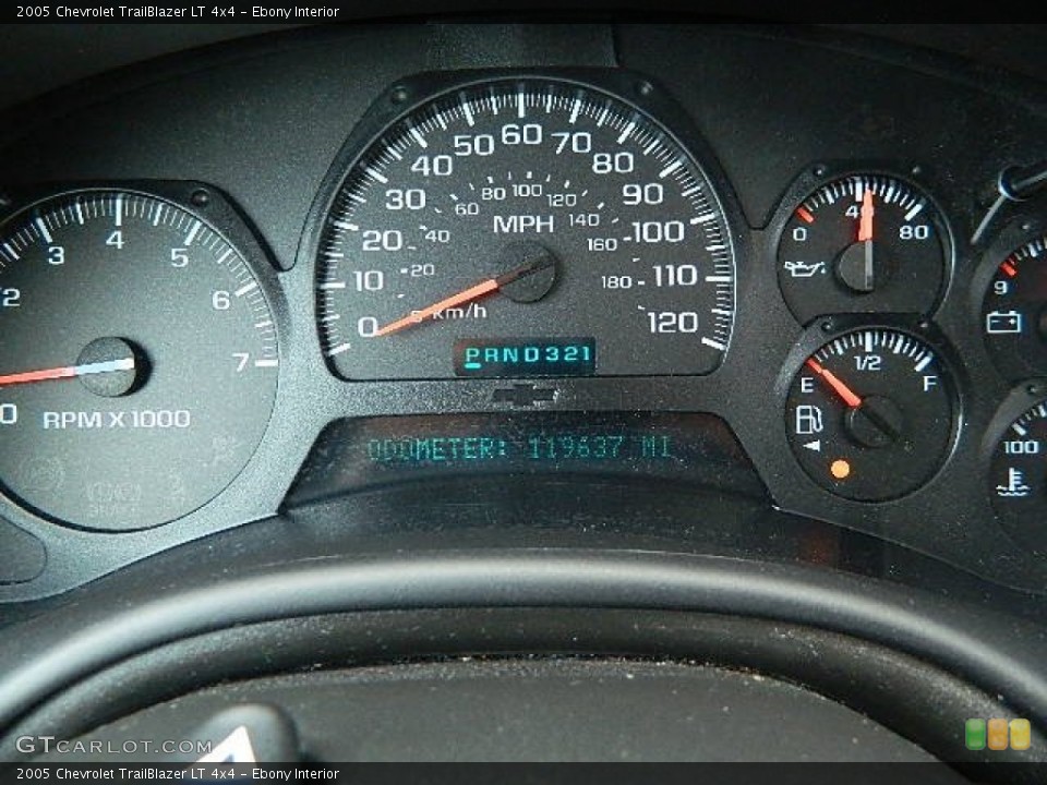 Ebony Interior Gauges for the 2005 Chevrolet TrailBlazer LT 4x4 #67126691