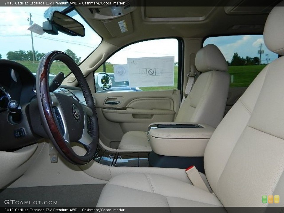 Cashmere/Cocoa Interior Photo for the 2013 Cadillac Escalade ESV Premium AWD #67128806