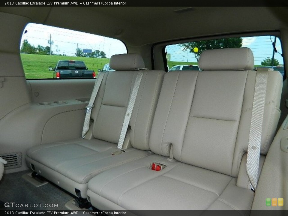 Cashmere/Cocoa Interior Rear Seat for the 2013 Cadillac Escalade ESV Premium AWD #67128820