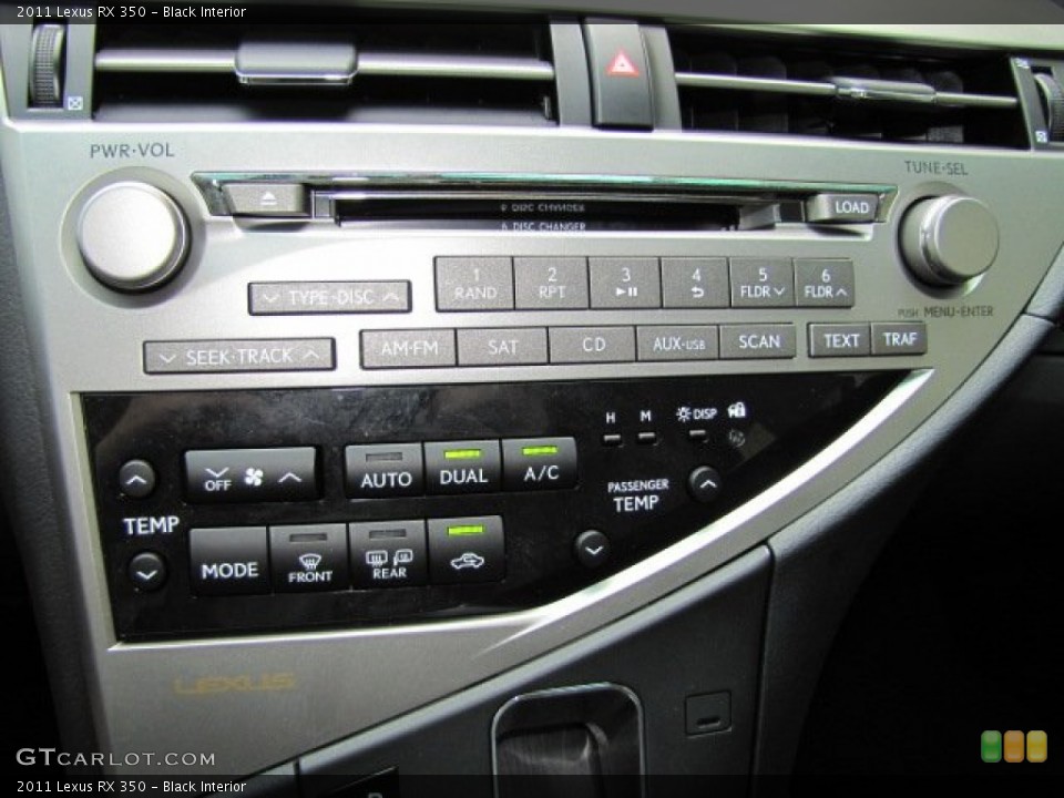 Black Interior Controls for the 2011 Lexus RX 350 #67131637